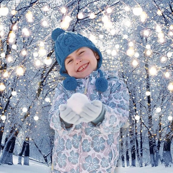 NEW 7x5ft Winter Scene Backdrop Wonderland Snowflake Photography Background - Picture 4 of 8